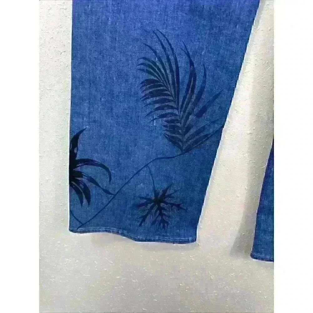 Chico’s High Rise Wide Leg Jeans Size 6R Women's Boho Romantic cowgirl - Picture 8 of 11